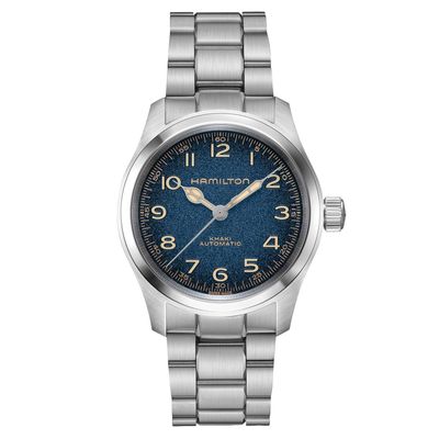 Hamilton Mens Khaki Field Murph Blue Dial Bracelet Watch H70405140