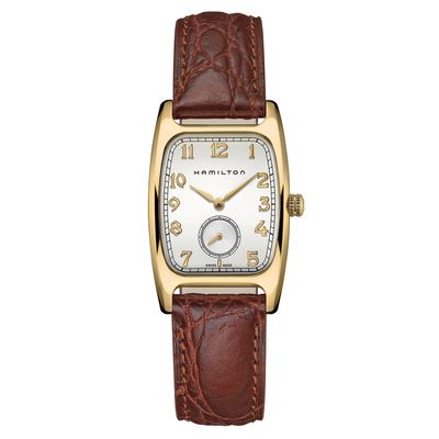 Hamilton American Classic Boulton Gold Plated Brown Watch H13431553