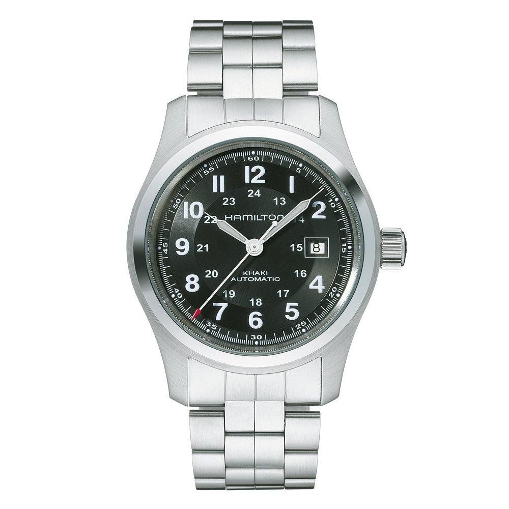 Hamilton Khaki Field Silver & Black Automatic Watch H70515137 - Image 1