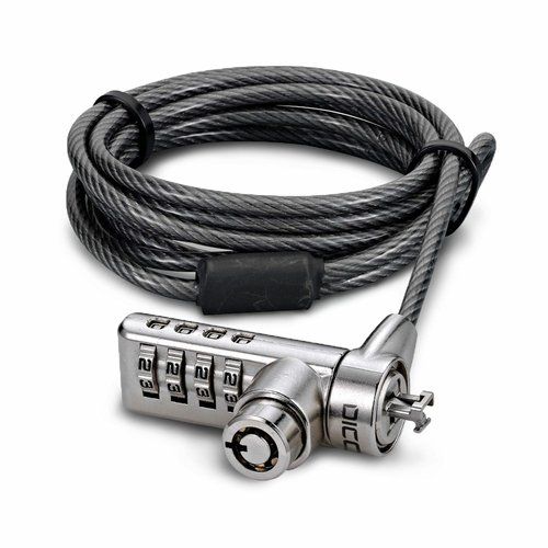 DICOTA D30887 cable lock Black, Stainless steel 2 m - Image 1