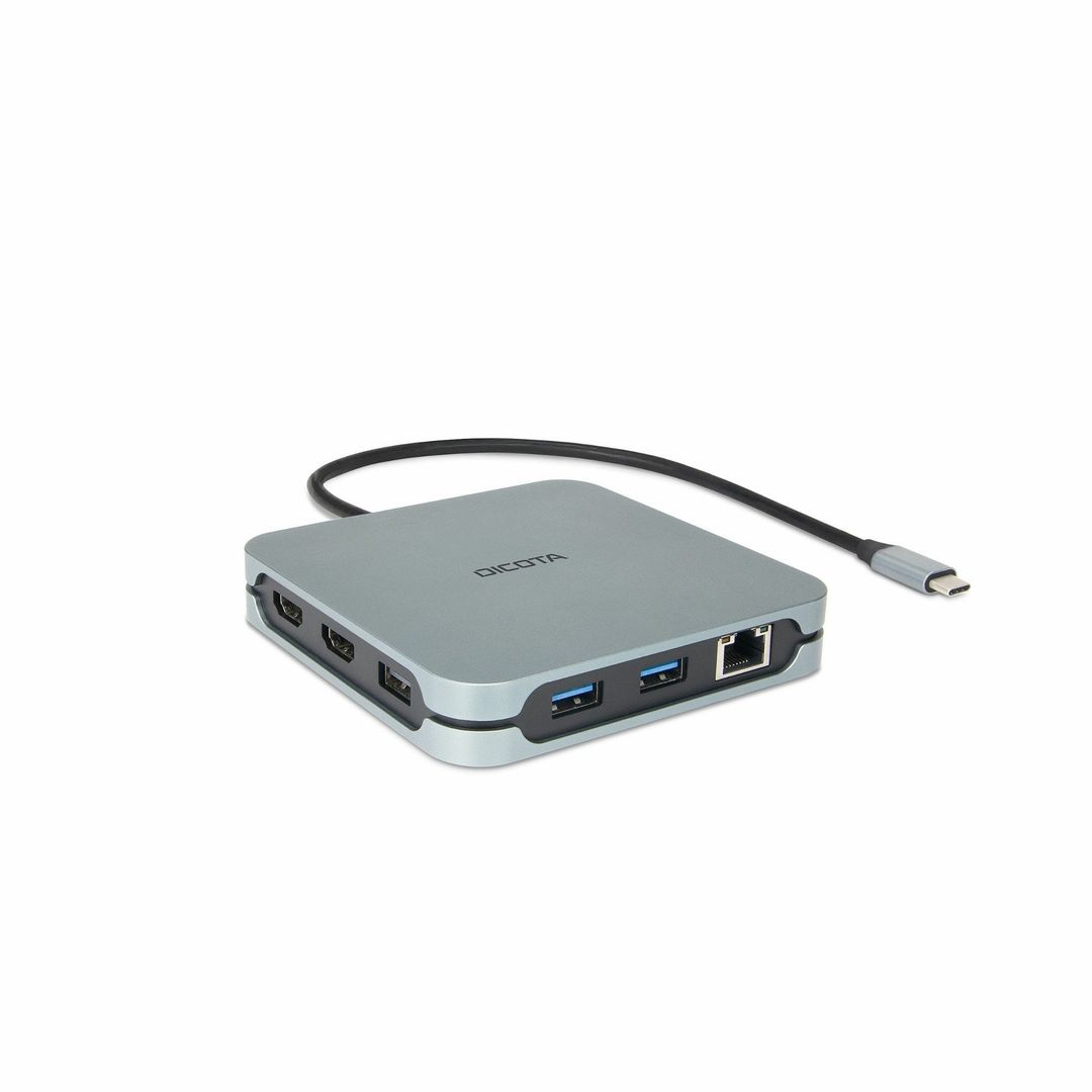 DICOTA D32057 interface hub USB Type-C 10000 Mbit/s Silver - Image 1