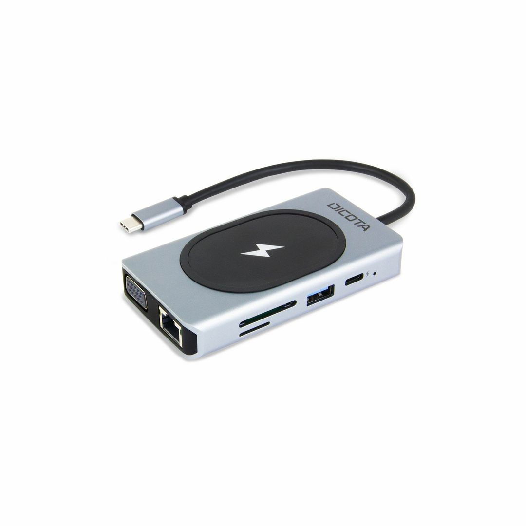 DICOTA D32059 interface hub USB Type-C Black, Silver - Image 1
