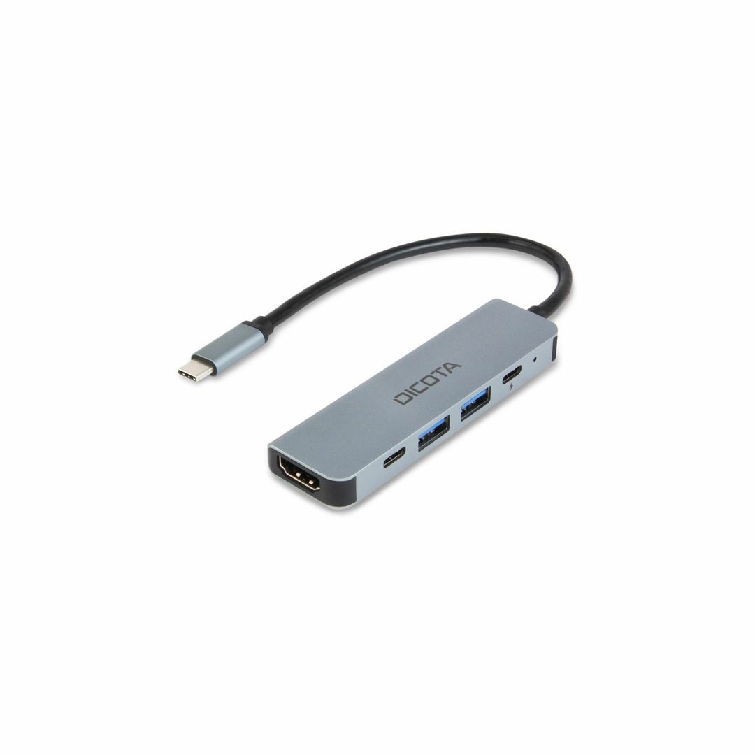 DICOTA D32060 interface hub USB Type-C Silver - Image 1