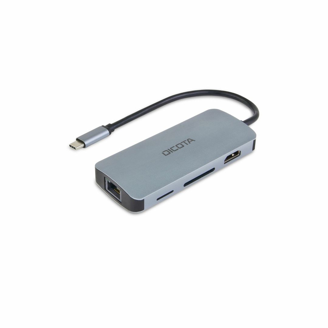DICOTA D32062 interface hub USB Type-C Silver - Image 1