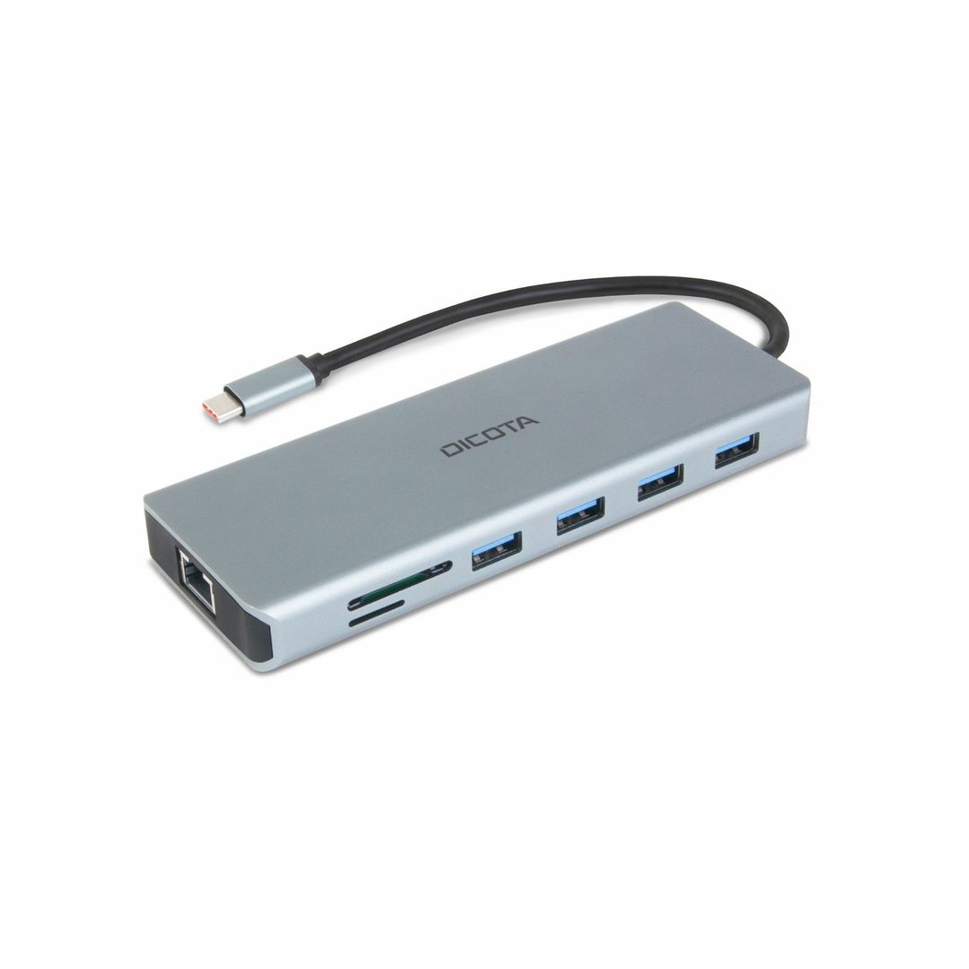 DICOTA D32065 interface hub USB 3.2 Gen 1 (3.1 Gen 1) Type-C Silver - Image 1