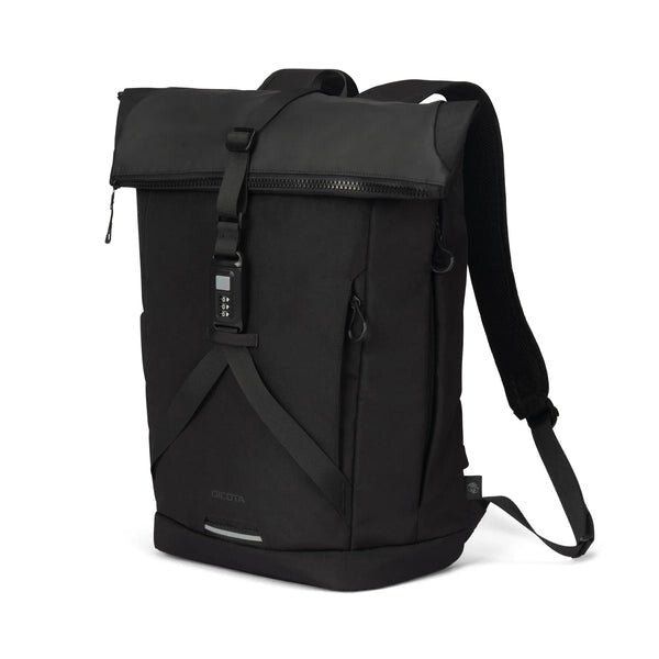 DICOTA D32175-RPET backpack Roll top backpack Black Polyester - Image 1