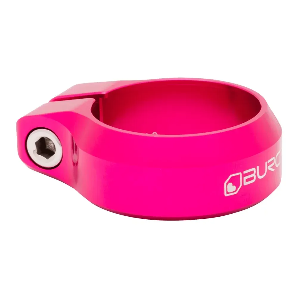 Burgtec Seat Clamp Toxic Barbie Pink - Image 1