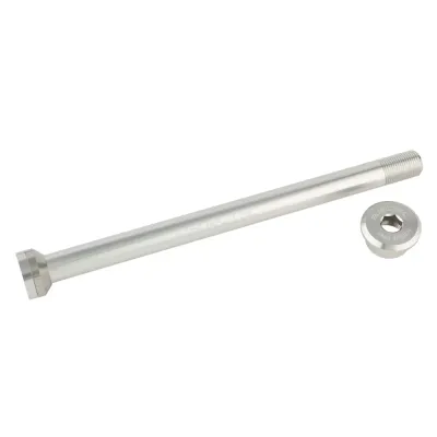 Burgtec Transition Boost Rear Axle - Rhodium Silver - Thumbnail 2