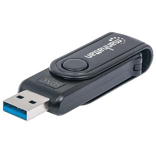 Manhattan USB-A Mini Multi-Card Reader/Writer. 5 Gbps (USB 3.2 Gen1 ak - Image 1