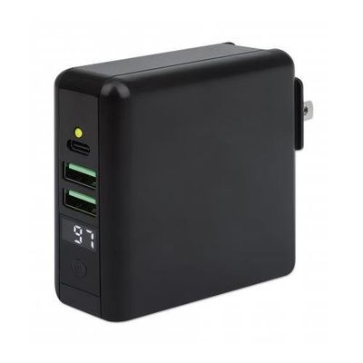 Manhattan 4-in-1 Travel Wall Charger and Powerbank 8.000 mAh. USA/UK/E