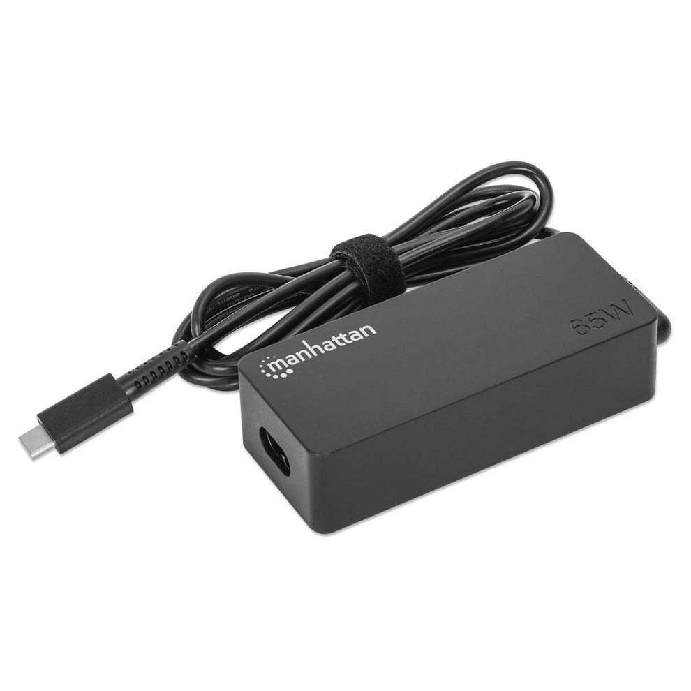 Manhattan Mains USB-C Laptop Charger 65W. AC (UK) to Type-C Power Adap - Image 1