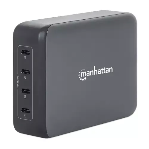 Manhattan 4 PORT MAINS 240W USB-C - Image 1