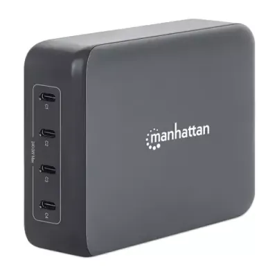 Manhattan 4 PORT MAINS 240W USB-C