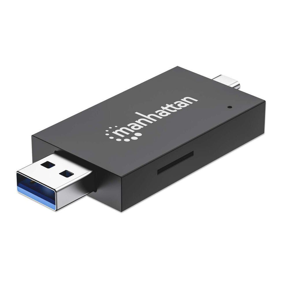 Manhattan USB-A / USB-C combo Multi-Card Reader/Writer. 5 Gbps (USB 3. - Image 1