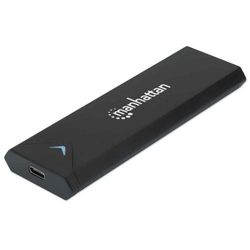 Manhattan M.2 NVMe SSD Enclosure. USB-C Female Connection. 10 Gbps (US - Image 1