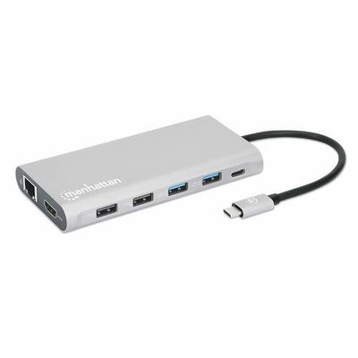 Manhattan USB-C Dock/Hub with Card Reader and MST. Ports (x10): Ethern