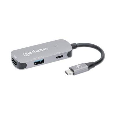 Manhattan USB-C Dock/Hub. Ports (x3): HDMI. USB-A and USB-C. With Powe