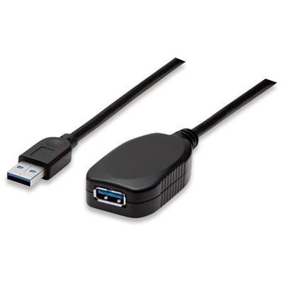 Manhattan USB-A to USB-A Extension Cable. 5m. Male to Female. Active.