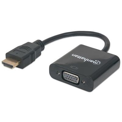 Manhattan HDMI to VGA Converter cable. 1080p. 30cm. Male to Female. Mi
