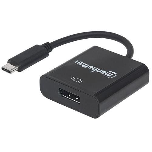Manhattan USB-C to DisplayPort 1.2 Cable. 4K@30Hz. 21cm. Male to Femal - Image 1