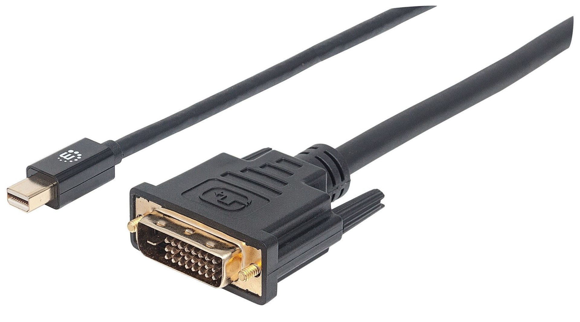 Manhattan Mini DisplayPort 1.2a to DVI-D 24+1 Cable. 1080p@60Hz. 1.8m. - Image 1
