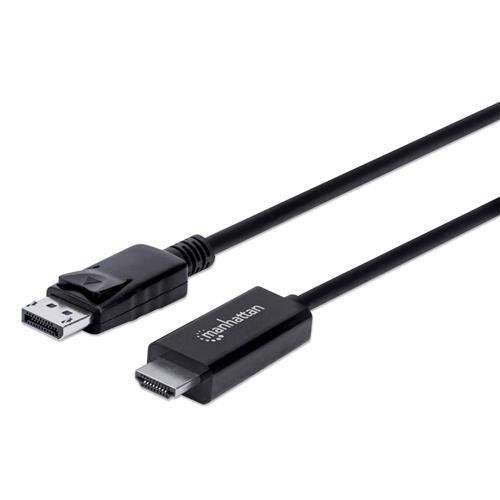 Manhattan DisplayPort 1.2 to HDMI Cable. 4K@60Hz. 1.8m. Male to Male. - Image 1