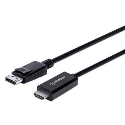 Manhattan DisplayPort 1.2 to HDMI Cable. 4K@60Hz. 3m. Male to Male. DP