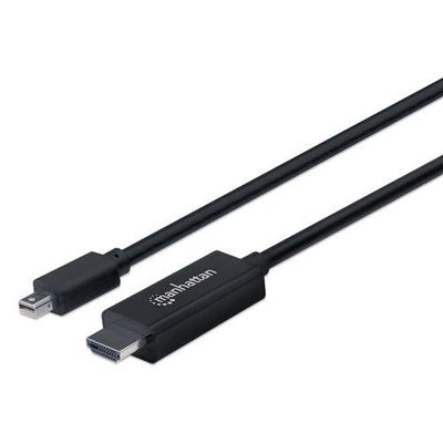 Manhattan Mini DisplayPort 1.1 to HDMI Cable. 1080p@60Hz. 1.8m. Male t