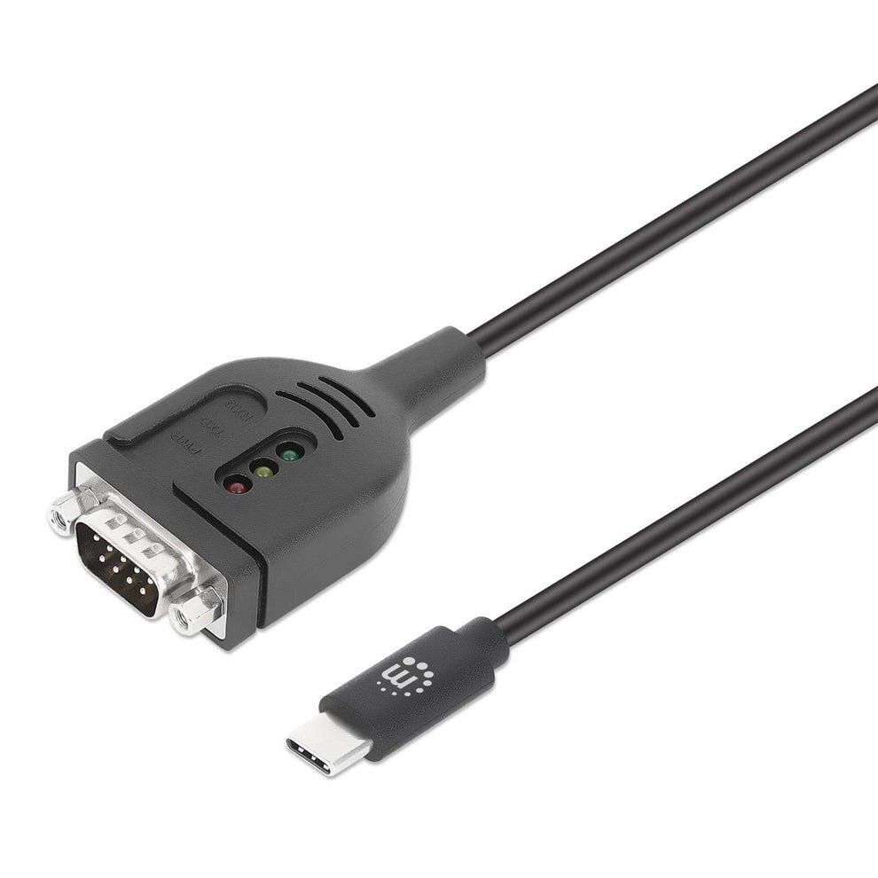 Manhattan USB-C to Serial DB9 / RS232 Adapter Cable. 1 m (3 ft.) - Image 1