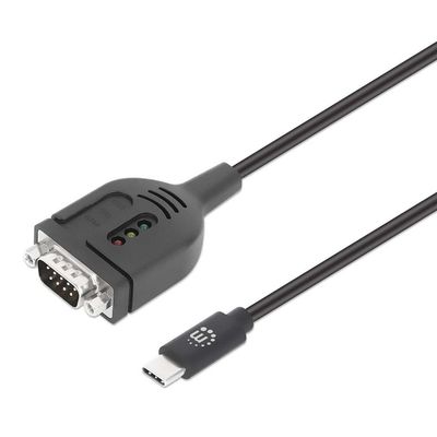 Manhattan USB-C to Serial DB9 / RS232 Adapter Cable. 1 m (3 ft.)