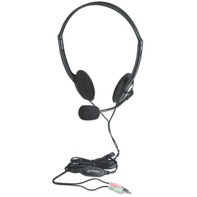 Manhattan Stereo On-Ear Headset (3.5mm). Microphone Boom. In-Line Volu