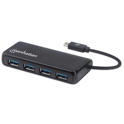 Manhattan USB-C Dock/Hub. Ports (4): USB-A (x4). 5 Gbps (USB 3.2 Gen1