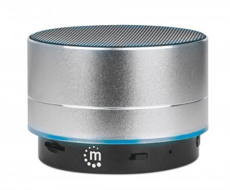 Manhattan Metallic Bluetooth Speaker. Splashproof. Range 10m. microSD - Image 1