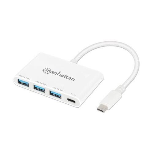 Manhattan USB-C Dock/Hub. Ports (4): USB-A (x3) and USB-C. 5 Gbps (USB - Image 1