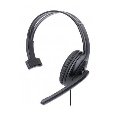 Manhattan Mono Over-Ear Headset (USB). Microphone Boom (padded). Retai