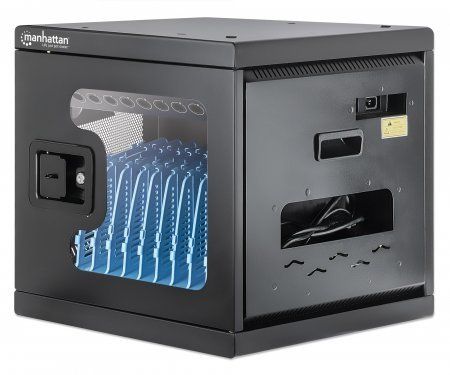 Manhattan Laptop Charging Cabinet Desktop via AC Adapter (UK) 10-bay.