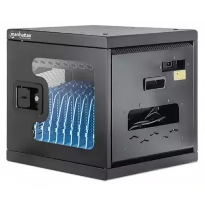 Manhattan Laptop Charging Cabinet Desktop via AC Adapter (UK) 10-bay. - Thumbnail 2