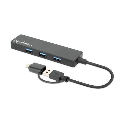 Manhattan USB-C & USB-A Combo Dock/Hub. Ports (4): USB-A (x4). 5 G - Image 1
