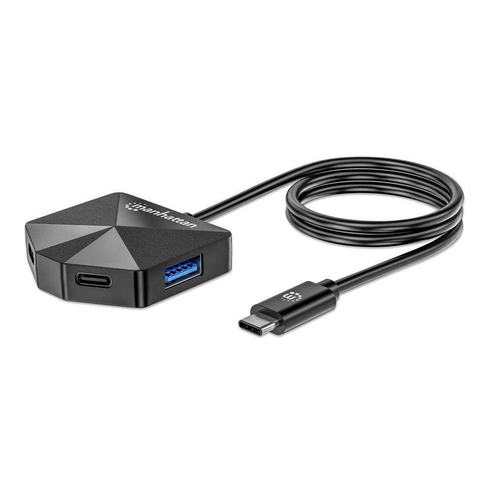 Manhattan USB-C & USB-A Combo Dock/Hub. Ports (4): USB-A (x2) and - Image 1