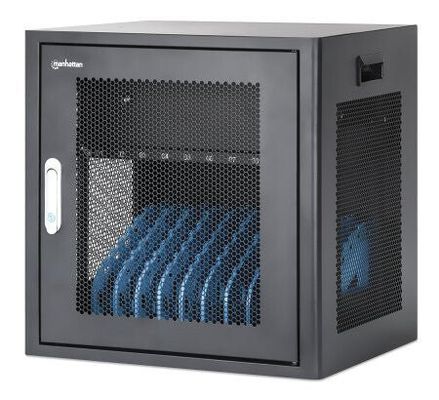 Manhattan Laptop Charging Cabinet Desktop via AC Adapter (UK) 10-bay.