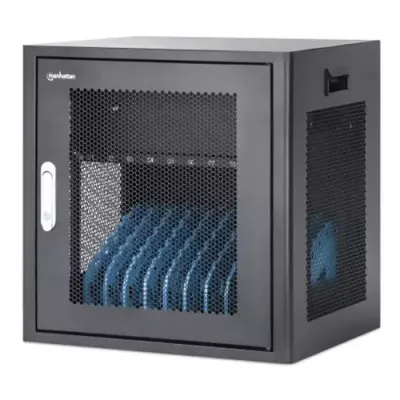 Manhattan Laptop Charging Cabinet Desktop via AC Adapter (UK) 10-bay. - Thumbnail 3