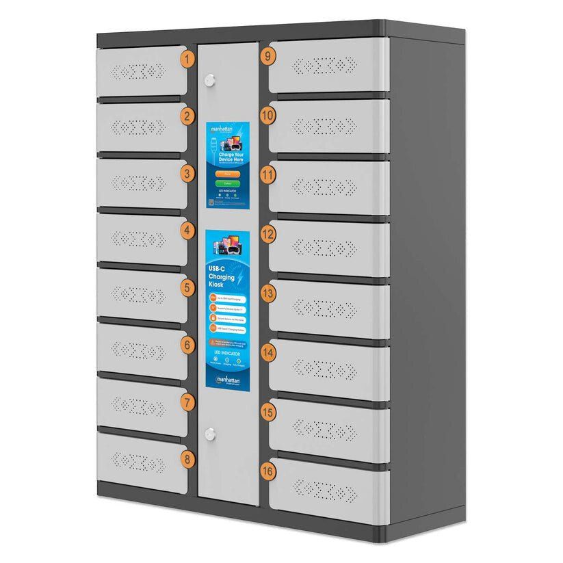 Manhattan Kiosk Individual compartment Laptop Cabinet USB-C 15.6" - Image 1