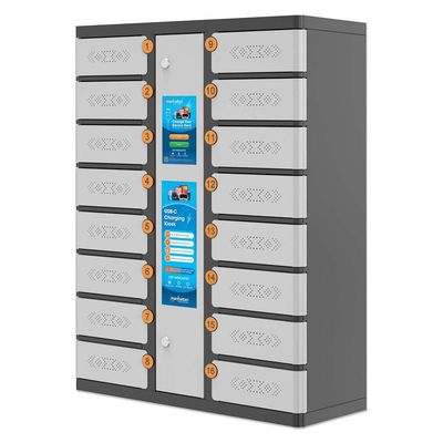 Manhattan Kiosk Individual compartment Laptop Cabinet USB-C 15.6"