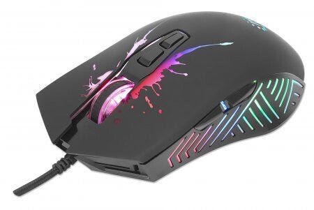Manhattan Gaming Mouse with LEDs. Wired. Seven Button. Scroll Wheel. 7