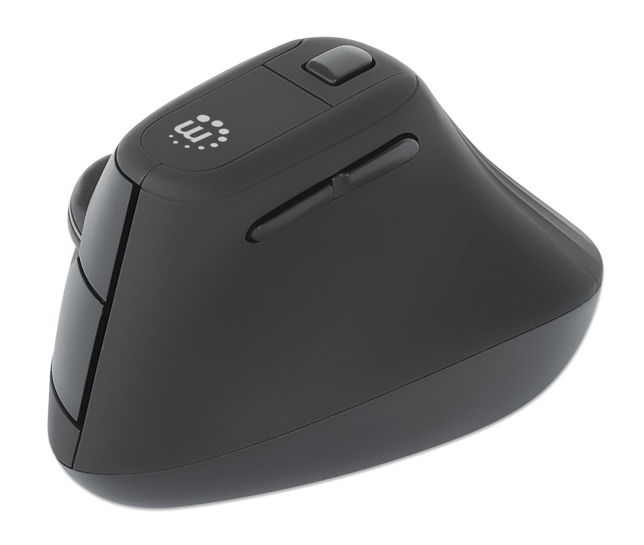 Manhattan Ergonomic Vertical Wireless Mouse (Right Handed). Black. Adj - Image 1