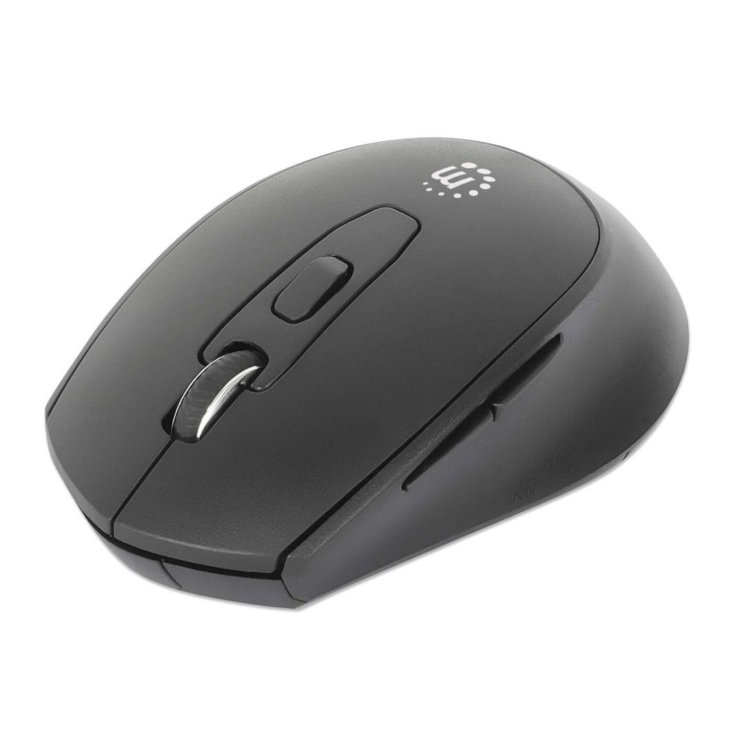 Manhattan MW6020 Wireless Mouse. Black. Adjustable 800/1200/1600dpi vi - Image 1