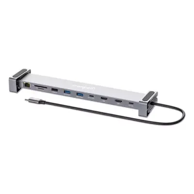 Manhattan USB-C Dock/Hub with Card Reader and MST. Ports (x7): GB Ethe - Thumbnail 3