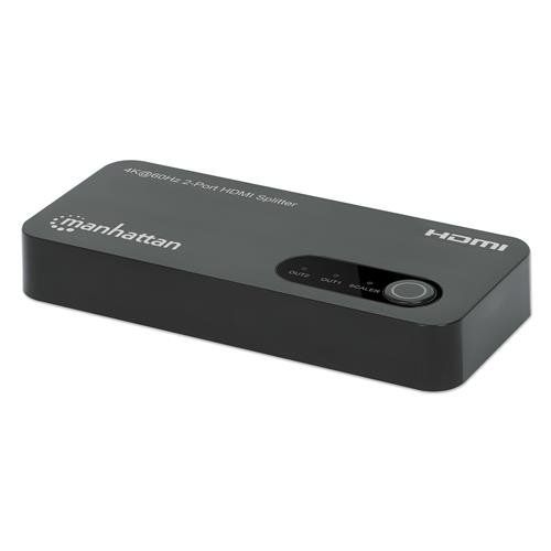 Manhattan 4K@60Hz 2-Port HDMI Splitter Splits One HDMI Input to Two HD - Image 1