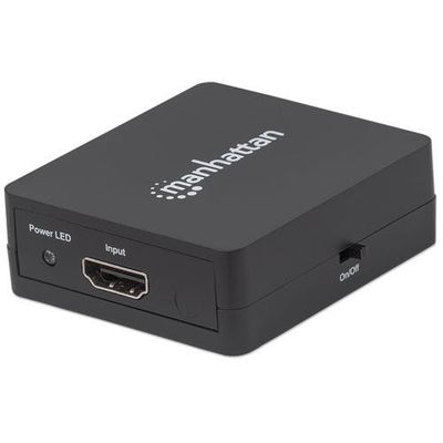 Manhattan HDMI Splitter 2-Port . 1080p. Black. Displays output from x1