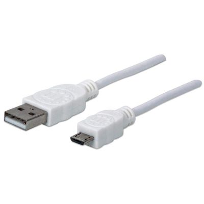 Manhattan USB-A to Micro-USB Cable. 1.8m. Male to Male. 480 Mbps (USB
